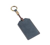 Fitnnybay Credit Card Holder, 1 PC | Wax-Finished Leather, With Keychain, Slim Organizer, For Keys and Access Badges