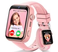 Fitnynxos 4G Smartwatch Bambini con Chiamate e GPS, Orologio Smartwatch Bambini con Videochiamate, SOS, Chat Vocale, SMS, Modalità Scuola, Whatsapp, WiFi, SIM, IP68 Contapassi, Regalo Bambina, Rosa