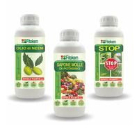 Fitokem Olio di Neem 1L + Sapone molle 1L + Stop 1L