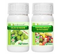 Fitokem - Olio di Neem BIOLOGICO 250 mL + Sapone molle di potassio 250 mL