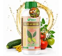 Fitokem Olio di Neem per Piante "NUTRIZIONE" 1Litro Biologico per Orto Prato Gia