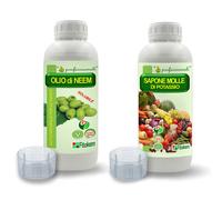 FITOKEM - Olio di Neem solubile 1L + Sapone molle di potassio 1L - KIT