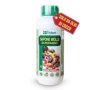 FITOKEM - Sapone Molle Potassico per Piante (1 Litro) Sapone Molle di Potassio per Piante, Insetticida ad Azione Abbattente contro Afidi, Cocciniglia, Effetto Corroborante Naturale e Lava Melata