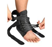 Fitomo Cavigliera Ortopedica per Distorsione, Cavigliera Sportiva con Stabilizzatore Staccabile, Tutore Caviglia Distorsione per uomini e donne (Nero, XL)