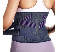Fitomo Fascia Lombare Supporto Schiena per Donne, Busto Ortopedico Lombare per il dolore da Sciatica, Ernia del disco, Stenosi spinale, Fascia Elastica Lombare Regolabile