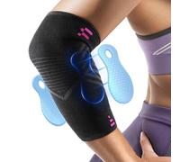 Fitomo Tutore Epicondilite Gomito, Gomitiera per Epicondilite del Tennista e Golfista con 2 Cuscinetti di Compressione, per Alleviare il Dolore della Tendinite -1 Unità