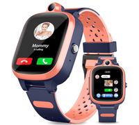 Fitonme Reloj Inteligente 4G para Niños,Rastreador GPS,Teléfono,Wi-Fi,Bluetooth, Ubicación en Tiempo Real,Videollamada y Mensajes, SOS, Podómetro, Geocerca,Reloj GPS Anti-Pérdida para Niños, Rosa