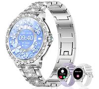 fitonyo Smartwatch Donna Diamond,1.32''Smartwatch Donna Chiamate e whatsapp,Fisiologia Femminile Cardiofrequenzimetro SpO2/Monitoraggio del Sonno/120 Allenamenti, Orologio Smart Watch per iOS Android