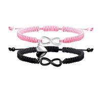 Fitooles Braccialetto moderno con croci intrecciate, leggero, regolabile, per un comfort perfetto, vari usi, braccialetto incrociato intrecciato, Misura unica, come descritto