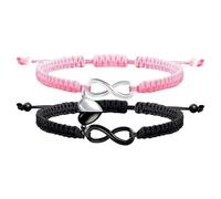 Fitooles Braccialetto moderno con croci intrecciate, leggero, regolabile, per un comfort perfetto, vari usi, braccialetto incrociato intrecciato, Misura unica, come descritto