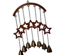 Fitooles Metallo Vento Suono Cuore Cinque Punte Stella Forma Decorazione Esterna Ferro Battuto Suono Facile Installazione Decorazione Carillon Cuore