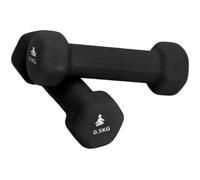 FITPADDY - Coppia pesi manubri dumbbell testa esagonale 0,5 kg neri 14