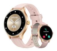 Fitpolo Orologio da donna con chiamata Bluetooth, HD Smartwatch for Women e Assistant AI, 120+ Sport Modalità IP68 Orologio Intelligente di Monitoraggio Cardio, Podometro e Sonno per Android iOS