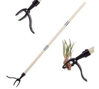 FitRepa Estirpatore Erbacce Manuale Attrezzo per Estirpare Le Erbacce, Estrattore Erbacce Prato, con 4 Artigli e Pedale Estrattore per Erbacce Rimuovere Efficacemente Le Erbacce dal Giardino
