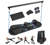 FitRepa Pilates Reformer Machine - Tavola pieghevole per pilates a casa, con rullo per addominali a rimbalzo automatico, per uomini e donne, ideale per la forza del core e l'allenamento addominale