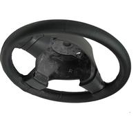 FITS 2012+ DACIA LOGAN MK2 Copri Volante In Pelle Italiana Perforata Nera