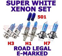 FITS AUDI TT COUPE 2000-2004 Set H7 H1 H3 501 Lampadine A Effetto XENON HALOGEN