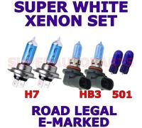 FITS CHRYSLER PT CRUISER 2000-ON Set Lampadine H7 HB3 501 Alogeno Xenon 6x