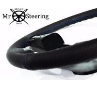 FITS MG MAGNETTE MARK IV Copertura Per Volante In Pelle Perforata Blu Doppia STT