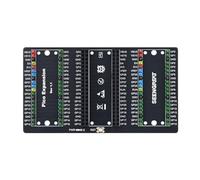 Fits Raspberry Pi Pico Expansion Board with 2x 20-Pin Headers, Reset Button, and Clear Pin Labels, Compatible with Pico Modules and Dupont Cables, Ideal for DIY Projects and Prototyping