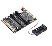 Fits Raspberry Pi Pico Expansion Mini Board - Multi Functional Development Board with DS1302 Clock, RGB LED, Microphone, SD Card, Grove I/O, Power Charging & Sample Code with Ba-ttery Holder