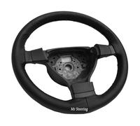 FITS SAAB 9-3 MK2 Copertura Per Volante In Pelle Italiana Perforata Nera 02-12