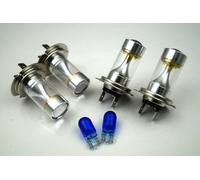 FITS TOYOTA AVENSIS 2001-06 4 X H7 LED SUPER WHITE BULBS LIGHT +501