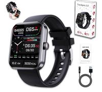 Fitsenso Trackpro, Fitsenso Outfany Trackpro 2.0, 1.91-Inch Touch Screen Bluetooth Hd Smartwatch, Ip67 Waterproof 50+ Sports Fitness Watch Compatible with Iphone and Android for Men Women (Black-A)