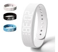 Fitsleeps - Orologio sveglia Fitsleeps, braccialetto con sveglia, sveglie intelligenti per chi dorme pesantemente e interruzioni delle abitudini, sveglia vibrante, orologio intelligente senza snooze