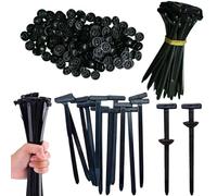 FiTspi 100 fascette universali in nylon, resistenti e autobloccanti, clip di supporto per cerniere, fermacavi per paraurti, fascette multiuso in plastica, per riparazioni quotidiane dell'auto