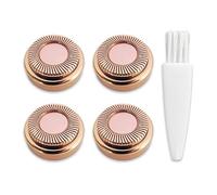FiTspi 4pc testine di ricambio per raschiatori per capelli senza fiocchi di generazione 1, placcata in oro rosa compatibile con lo strumento di rifinitura tattile facciale senza fiocchi