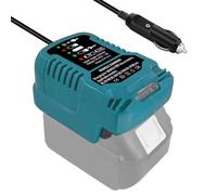 FiTspi Mini caricabatteria da auto per Makita 18V LXT batteria BL1815 BL1820 BL1830 BL1830B BL1840 BL1850 BL1850B BL1860, presa accendisigari portatile con indicatore LED
