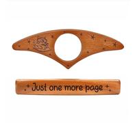 FiTspi Porta pagina, per una sola pagina, in legno per lettura con una sola mano, segnalibro fatto a mano, apri in legno per lettori amanti dei libri