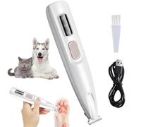 FiTspi Rasoio per animali domestici, con luce LED, ricaricabile, impermeabile, per cani e gatti, a basso rumore, per cani, gatti, per zampe, occhi, orecchie, groppa del viso