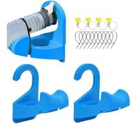 FiTspi Set di 2 supporti per tubi per piscina, compatibili con Bestway e Intex, staffe di supporto per tubi da 2,41-3,8 cm, a prova di perdite, accessori per piscine fuori terra