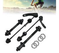 FiTspi Set di sgancio rapido per bicicletta, asse anteriore e posteriore, albero cavo, dadi per ruota a sgancio rapido per bicicletta, spiedini anteriori e posteriori, per mountain bike da strada e