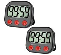 FiTspi Timer da cucina, timer digitale da cucina, conto alla rovescia, allarme forte, timer digitale per uova, supporto magnetico, timer per cottura, cucina, studio, allenamento fisico, conto alla