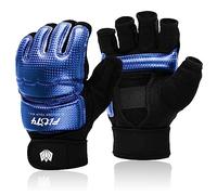 FitsT4 - Mezzi guantoni da allenamento MMA per sacco da boxe, kickboxing, sparring, arti marziali, muay thai, taekwondo, guanti di supporto per donne, uomini e bambini