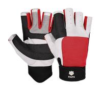 FitsT4 Sports Guanti da vela con dita a 3/4 e impugnatura, ideali per vela, yachting, pagaia, kayak, pesca, gommoni, sport acquatici, per uomini e donne