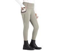 FitsT4 Sports Pantaloni da Equitazione per Bambine Leggings da Equitazione Rivestimento Completo in Silicone Pantaloni da Equitazione a Vita Alta