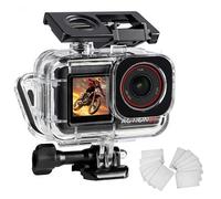FitStill Custodia impermeabile 60 m/196 ft per DJI Osmo Action 5 Pro/Action 4/Action 3, doppio design freddo Shoe, anello di tenuta spesso, lente in vetro ottico, custodia DJI Action 5pro/4/3