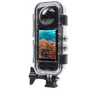 FitStill Custodia impermeabile per Insta 360 X4, profondità di immersione 40 m, lente in vetro ottico HD, custodia subacquea per fotografia subacquea, protezione completa, accessori X4