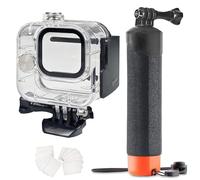 FitStill custodia impermeabile subacquea 60 m, filtri subacquei, compatibile Go Pro HERO11 Black Mini, monopiede galleggiante con impugnatura, kit di accessori
