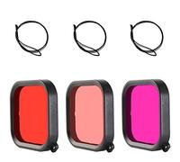 FitStill - Filtro sommergibile a tre colori, compatibile solo con FitStill GoPro Hero 13/12/11/10/9 custodia impermeabile nera (non compatibile con custodie impermeabili in lega di alluminio)