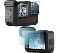 FiTSTILL Kit di 8 pellicole protettive in vetro temperato per Go Pro Hero 12/Hero 11/Hero 10/Hero 9 Black Fit Media Mod (non per Hero 13 Nero)
