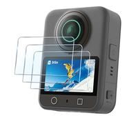 FiTSTILL Osmo 360 - Pellicola proteggi schermo in vetro temperato ottico 9H, durezza HD, anti-impronte, confezione da 3