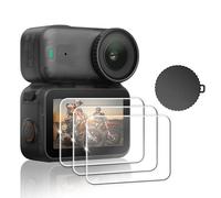 FiTSTILL Pellicola proteggi schermo per DJI Osmo Nano, ultra HD, durezza 9H, vetro temperato + copriobiettivo in gomma, antigraffio, anti-impronte, senza bolle, accessorio per fotocamera dji nano