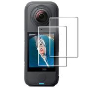 FiTSTILL Pellicola protettiva in vetro temperato per Insta 360 X4 Air, alta sensibilità, durezza 9H, antigraffio, 2 pezzi, kit di accessori per fotocamera insta 360 x 4 Air
