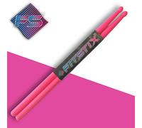 FITSTIX Bacchette per batteria per fitness e aerobica, classi di allenamento, design forte e leggero, una divertente aggiunta a qualsiasi routine di esercizio o classe. 5a Rosa UV senza PowerGrip.