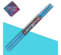 FITSTIX bacchette per fitness e aerobica, esercizi di allenamento, bacchette robuste e leggere da usare come accessorio divertente in qualsiasi esercizio o lezione. 5a BLUE without PowerGrip